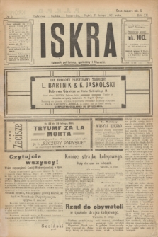 Iskra : dziennik polityczny, społeczny i literacki. R.12, № 5 (25 lutego 1921)