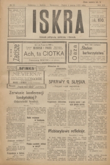 Iskra : dziennik polityczny, społeczny i literacki. R.12, № 10 (4 marca 1921)