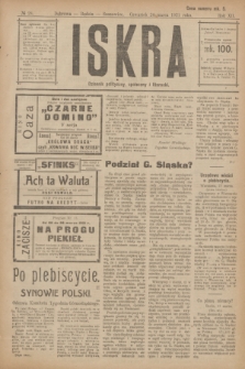 Iskra : dziennik polityczny, społeczny i literacki. R.12, № 28 (24 marca 1921)
