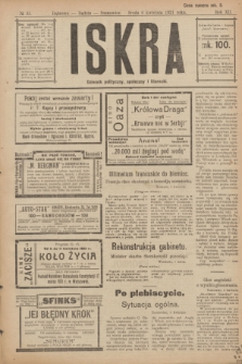 Iskra : dziennik polityczny, społeczny i literacki. R.12, № 35 (6 kwietnia 1921)