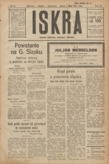 Iskra : dziennik polityczny, społeczny i literacki. R.12, № 60 (7 maja 1921)