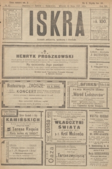 Iskra : dziennik polityczny, społeczny i literacki. R.12, № 62 (10 maja 1921)