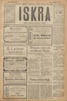 Iskra : dziennik polityczny, społeczny i literacki. R.12, № 74 (24 maja 1921)