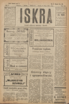 Iskra : dziennik polityczny, społeczny i literacki. R.12, № 77 (28 maja 1921)