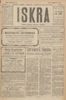 Iskra : dziennik polityczny, społeczny i literacki. R.12, № 84 (5 czerwca 1921) + dod.