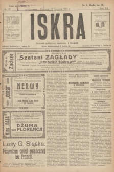 Iskra : dziennik polityczny, społeczny i literacki. R.12, nr 97 (23 czerwca 1921)