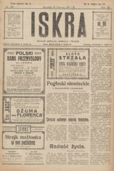 Iskra : dziennik polityczny, społeczny i literacki. R.12, nr 100 (26 czerwca 1921)