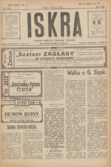 Iskra : dziennik polityczny, społeczny i literacki. R.12, nr 103 (1 lipca 1921)