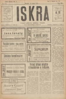 Iskra : dziennik polityczny, społeczny i literacki. R.12, nr 112 (12 lipca 1921)