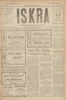 Iskra : dziennik polityczny, społeczny i literacki. R.12, nr 121 (22 lipca 1921)