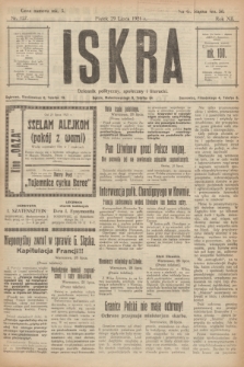 Iskra : dziennik polityczny, społeczny i literacki. R.12, nr 127 (29 lipca 1921)