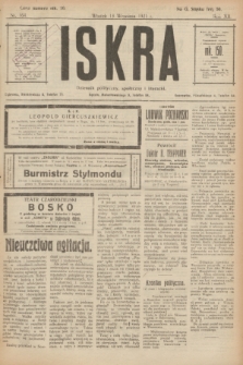 Iskra : dziennik polityczny, społeczny i literacki. R.12, nr 164 (13 września 1921)