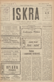 Iskra : dziennik polityczny, społeczny i literacki. R.12, nr 173 (23 września 1921)