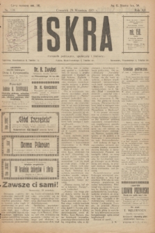 Iskra : dziennik polityczny, społeczny i literacki. R.12, nr 178 (29 września 1921)