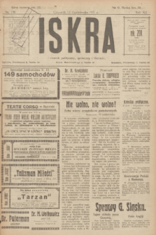 Iskra : dziennik polityczny, społeczny i literacki. R.12, nr 190 (13 października 1921)