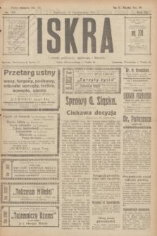 Iskra : dziennik polityczny, społeczny i literacki. R.12, nr 193 (16 października 1921)