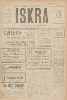 Iskra : dziennik polityczny, społeczny i literacki. R.12, nr 194 (18 października 1921)