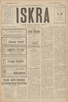 Iskra : dziennik polityczny, społeczny i literacki. R.12, nr 201 (26 października 1921)