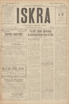 Iskra : dziennik polityczny, społeczny i literacki. R.12, nr 202 (27 października 1921)