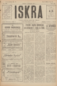 Iskra : dziennik polityczny, społeczny i literacki. R.12, nr 209 (5 listopada 1921)