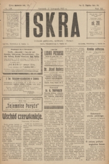 Iskra : dziennik polityczny, społeczny i literacki. R.12, nr 228 (27 listopada 1921)