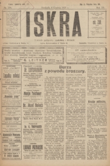 Iskra : dziennik polityczny, społeczny i literacki. R.12, nr 234 (4 grudnia 1921)