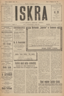 Iskra : dziennik polityczny, społeczny i literacki. R.12, nr 236 (7 grudnia 1921)