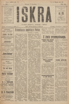 Iskra : dziennik polityczny, społeczny i literacki. R.12, nr 244 (17 grudnia 1921)