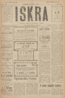 Iskra : dziennik polityczny, społeczny i literacki. R.12, nr 248 (22 grudnia 1921)