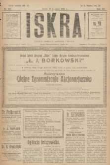 Iskra : dziennik polityczny, społeczny i literacki. R.12, nr 251 (28 grudnia 1921)