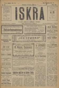 Iskra : dziennik polityczny, społeczny i literacki. R.13, nr 60 (14 marca 1922)