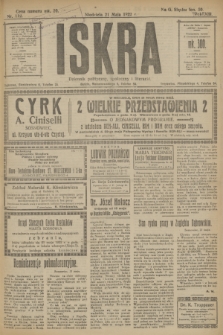 Iskra : dziennik polityczny, społeczny i literacki. R.13, nr 112 (21 maja 1922)
