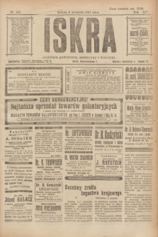 Iskra : dziennik polityczny, społeczny i literacki. R.14, nr 201 (8 września 1923)