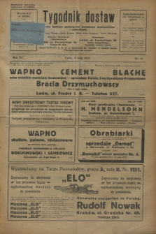 Tygodnik dostaw : pismo fachowe poświęcone polskiemu dostawnictwu i odbudowie. R.15, nr 17 (2 maja 1923)