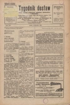 Tygodnik dostaw : pismo fachowe poświęcone polskiemu dostawnictwu i odbudowie. R.16, nr 1 (6 stycznia 1924)