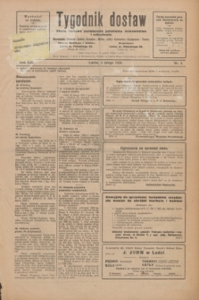 Tygodnik dostaw : pismo fachowe poświęcone polskiemu dostawnictwu i odbudowie. R.16, nr 4 (4 lutego 1924)