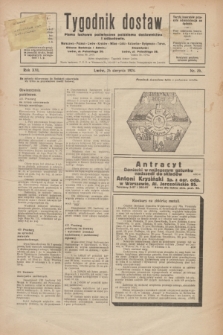 Tygodnik dostaw : pismo fachowe poświęcone polskiemu dostawnictwu i odbudowie. R.16, nr 29 (26 sierpnia 1924)