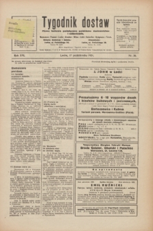 Tygodnik dostaw : pismo fachowe poświęcone polskiemu dostawnictwu i odbudowie. R.16, nr 36 (17 października 1924)