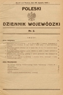 Poleski Dziennik Wojewódzki. 1934, nr 2