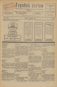 Tygodnik dostaw : pismo fachowe poświęcone polskiemu dostawnictwu i odbudowie. R.18, nr 34 (1 grudnia 1926)