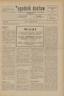 Tygodnik dostaw : pismo fachowe poświęcone polskiemu dostawnictwu i odbudowie. R.21, nr 2 (14 stycznia 1929)