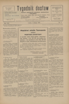 Tygodnik dostaw : pismo fachowe poświęcone polskiemu dostawnictwu i odbudowie. R.21, nr 4 (4 lutego 1929)
