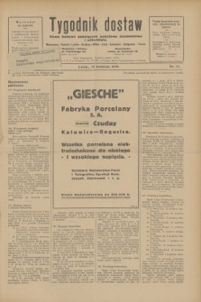 Tygodnik dostaw : pismo fachowe poświęcone polskiemu dostawnictwu i odbudowie. R.21, nr 11 (13 kwietnia 1929)