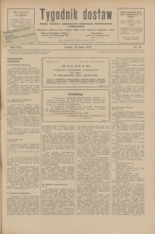 Tygodnik dostaw : pismo fachowe poświęcone polskiemu dostawnictwu i odbudowie. R.21, nr 14 (10 maja 1929)