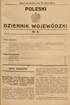 Poleski Dziennik Wojewódzki. 1934, nr 6