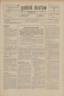 Tygodnik dostaw : pismo fachowe poświęcone polskiemu dostawnictwu i odbudowie. R.21, nr 26 (16 września 1929)