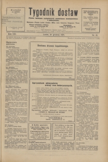 Tygodnik dostaw : pismo fachowe poświęcone polskiemu dostawnictwu i odbudowie. R.21, nr 35 (24 grudnia 1929)