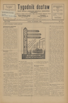 Tygodnik dostaw : pismo fachowe poświęcone polskiemu dostawnictwu i odbudowie. R.22, nr 24 (27 września 1930)