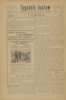 Tygodnik dostaw : pismo fachowe poświęcone polskiemu dostawnictwu i odbudowie. R.24, nr 2 (28 stycznia 1932)