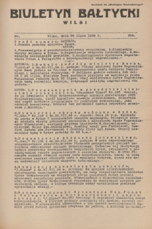 Biuletyn Bałtycki Wilbi : dodatek do „Biuletynu Kowieńskiego”. 1934, nr 204 (24 lipca)